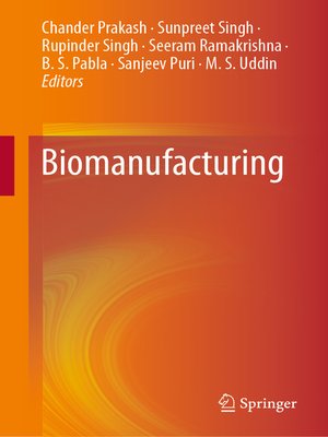 cover image of Biomanufacturing